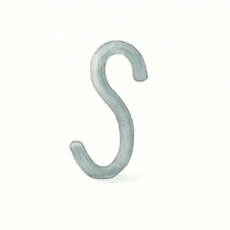 Water color illustrative image of a generic 1/2 in. Curved Pegboard Hooks, 12 Piece