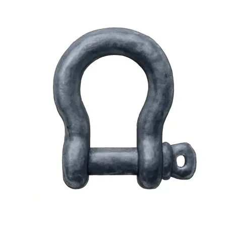 Water color illustrative image of a generic 1/2 in. D-Ring Shackle for ATV, Black