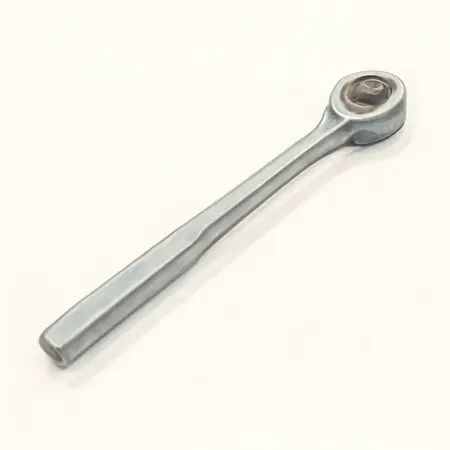 Water color illustrative image of a generic 1/2 in. Drive 18 in. Ratcheting Breaker Bar
