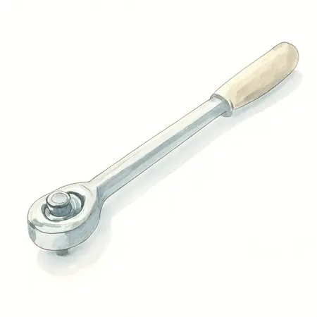 Water color illustrative image of a generic 1/2 in. Drive 25 in. Professional Breaker Bar