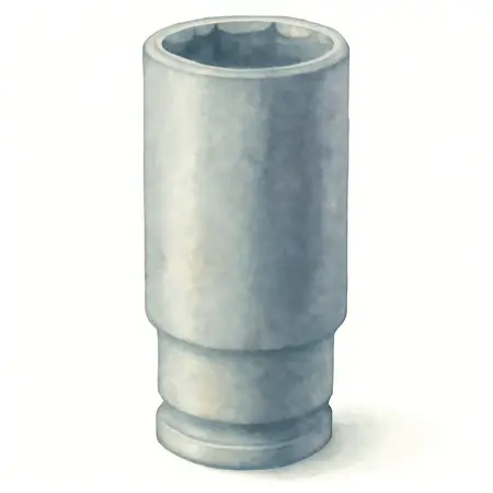 Water color illustrative image of a generic 1/2 in. Drive 32mm Deep Impact Socket