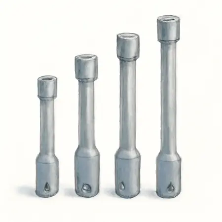 Water color illustrative image of a generic 1/2 in. Drive Impact Socket Extension Set, 4 Piece