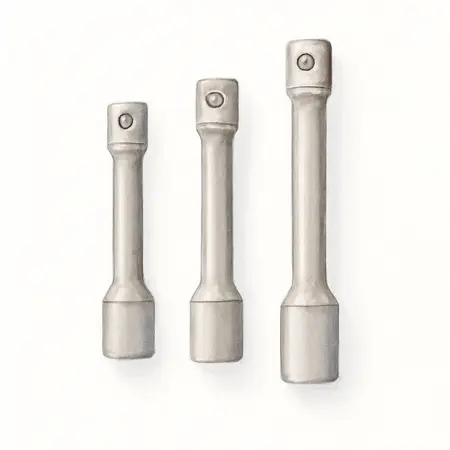 Water color illustrative image of a generic 1/2 in. Drive Impact Wobble Socket Extension Set, 3 Piece