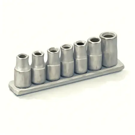 Water color illustrative image of a generic 1/2 in. Drive Metric Impact Hex Socket Set, 8 Piece