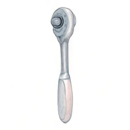 Water color illustrative image of a generic 1/2 in. Drive Professional Flex Head Ratchet