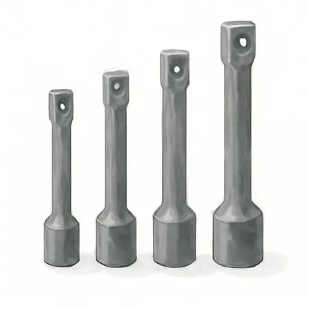 Water color illustrative image of a generic 1/2 in.  Drive Professional Impact Socket Extension Set, 4 Pc.