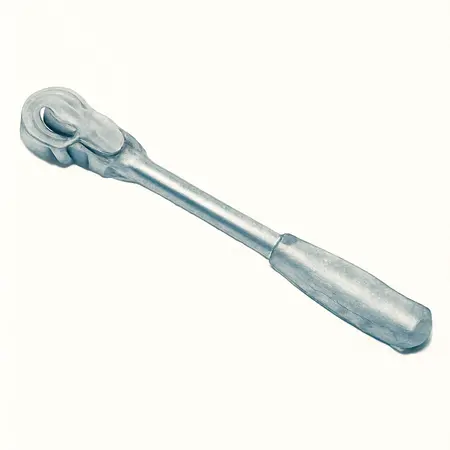 Water color illustrative image of a generic 1/2 in. Drive Professional Long-Reach Flex Head Ratchet