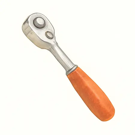 Water color illustrative image of a generic 1/2 in. Drive Professional Swivel Head Ratchet with Comfort Grip