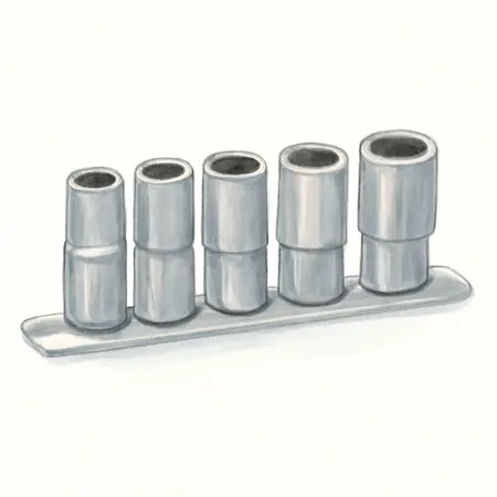 Water color illustrative image of a generic 1/2 in. Drive SAE Spline Socket Set, 7 Piece