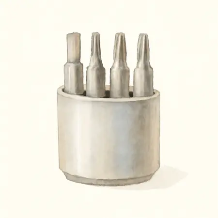 Water color illustrative image of a generic 1/2 in. Drive Screwdriver Bit Socket Set, 6 Piece