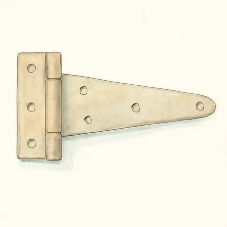 Water color illustrative image of a generic 12 in. Extra Heavy T-Hinge