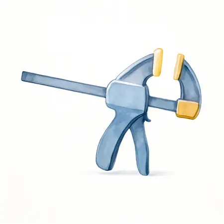 Water color illustrative image of a generic 12 in. High Power Trigger Clamp/Spreader