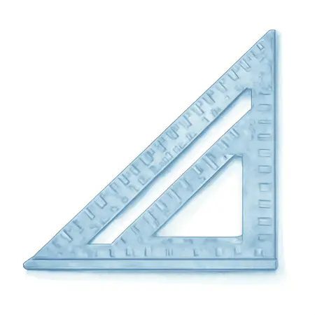 Water color illustrative image of a generic 12 in. Professional Rafter Square