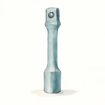 Water color illustrative image of a generic 1/2 in. Quick Release Impact Extension Bar