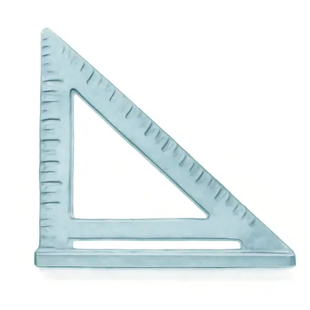 Water color illustrative image of a generic 12 in. Rafter Angle Square