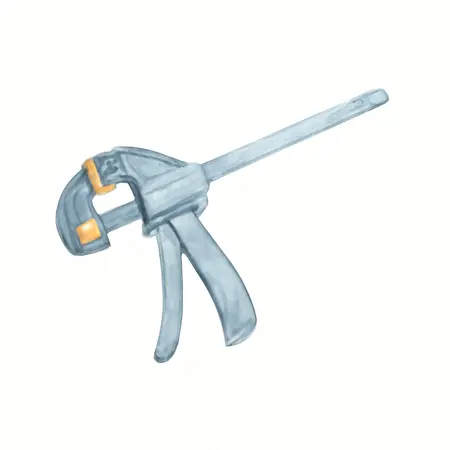 Water color illustrative image of a generic 12 in. Ratcheting Bar Clamp/Spreader