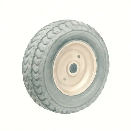 Water color illustrative image of a generic 12 in. Replacement Dolly Wheel and Tire