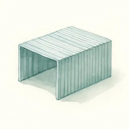 Water color illustrative image of a generic 1/2 in. Staples, 1000 Pack