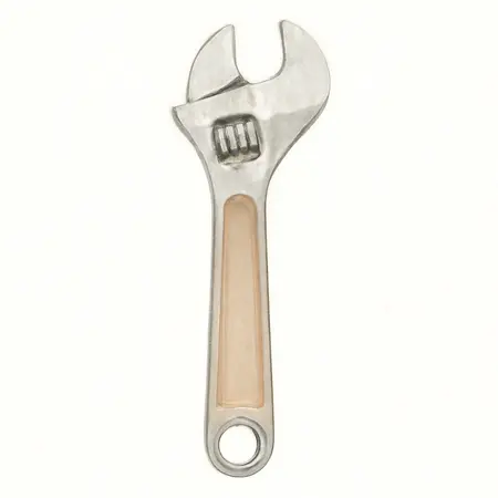 Water color illustrative image of a generic 12 in. Steel Adjustable Wrench