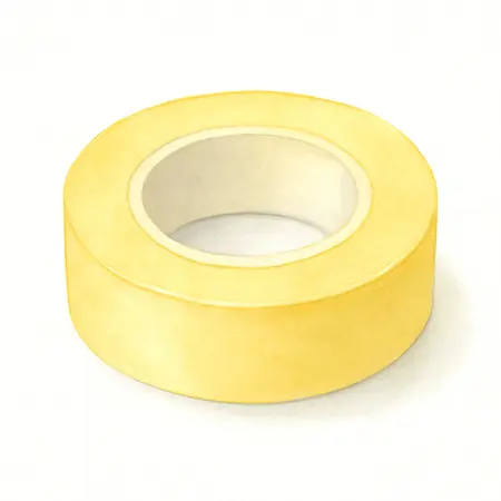 Water color illustrative image of a generic 1/2 in. x 21-2/3 ft.  Yellow Gas Line PTFE Thread Seal Tape