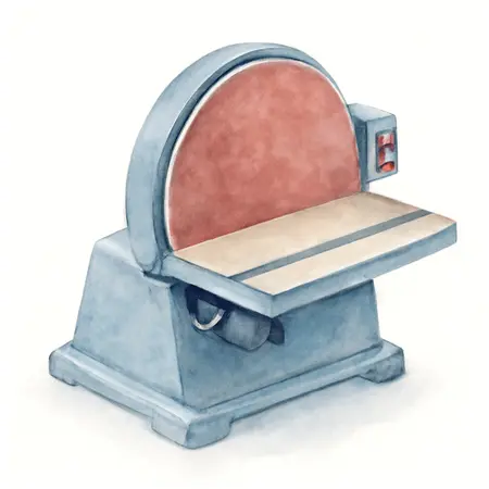 Water color illustrative image of a generic 12 in., 1-1/4 HP Disc Sander