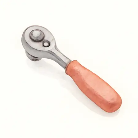 Water color illustrative image of a generic 1/2 in. Drive Composite Quick-Release Ratchet