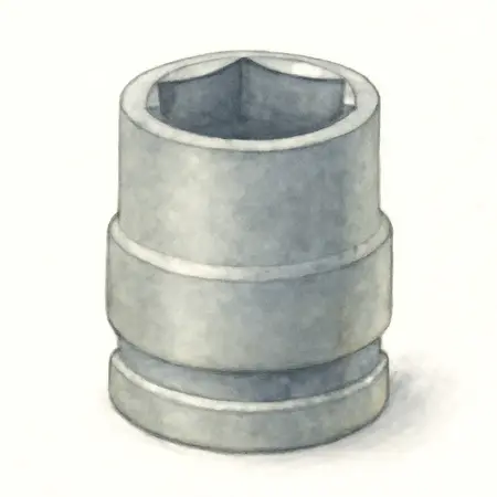 Water color illustrative image of a generic 1/2 in. Drive Metric Low-Profile Impact Socket Set