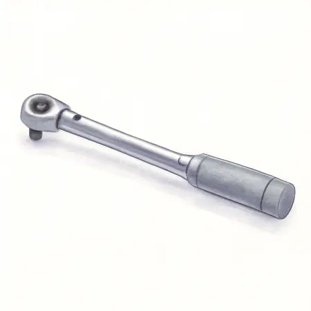 Water color illustrative image of a generic 1/2 in. Drive 80-160 ft. lb. Preset Lug Nut Torque Wrench