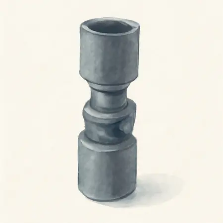 Water color illustrative image of a generic 1/2 in.  Drive SAE Impact Swivel Socket Set, 14-Piece