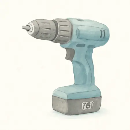 Water color illustrative image of a generic 12V Cordless 3/8 in. Drill/Driver Kit