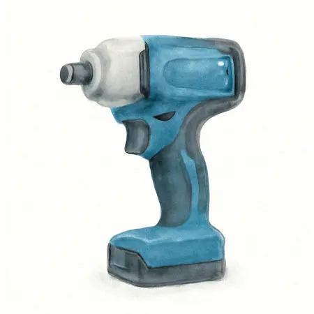 Water color illustrative image of a generic 12V Cordless 1/4 in. Compact Impact Wrench - Tool Only