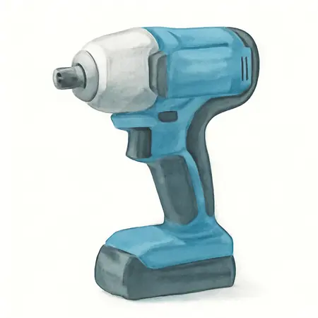 Water color illustrative image of a generic 12V Cordless 3/8 in. Compact Impact Wrench - Tool Only