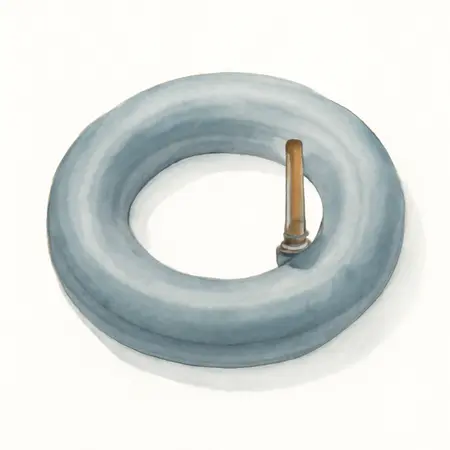 Water color illustrative image of a generic 13 in. Inner Tube with Straight Stem