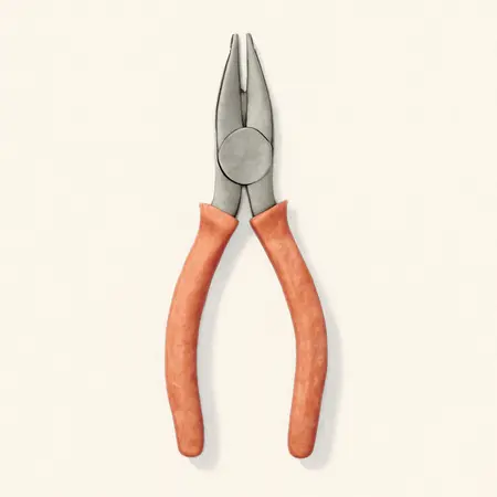 Water color illustrative image of a generic 13 in. Long-Reach Compound Joint Pliers