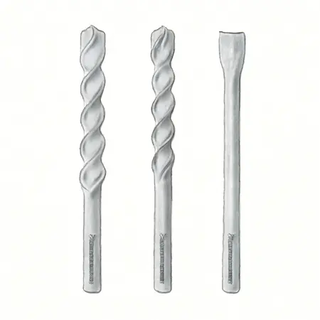 Water color illustrative image of a generic 13 in. SDS-MAX Type Masonry Drill Bit Set, 3 Piece