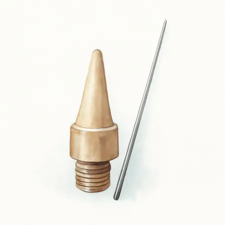 Water color illustrative image of a generic 1.3mm Needle/Nozzle Kit for AVANTI HVLP Sprayers