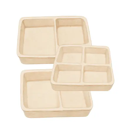 Water color illustrative image of a generic 14 Compartment Drawer Organizer Set, 3 Pc.