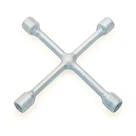 Water color illustrative image of a generic 14 In. Stowable Four-Way Lug Wrench