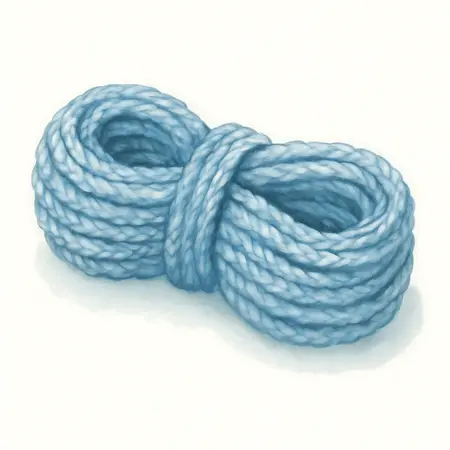 Water color illustrative image of a generic 1/4 In. x 100 Ft Polypropylene Anchor Line