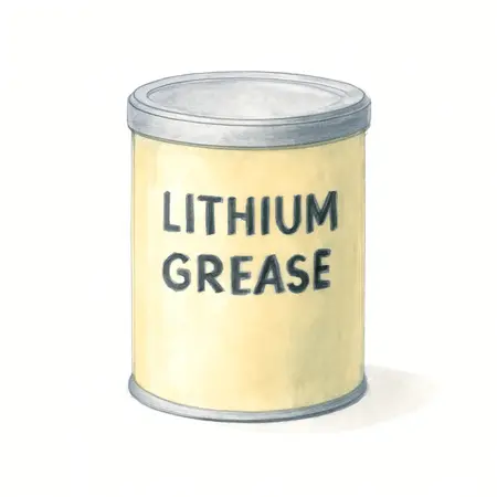 Water color illustrative image of a generic 14 Oz Lithium Grease