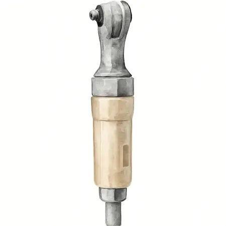Water color illustrative image of a generic 1/4 in. Air Ratchet Wrench