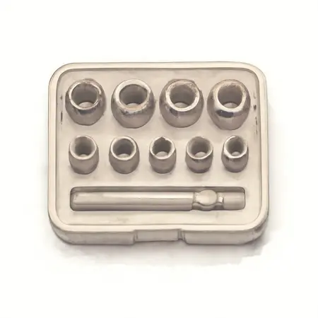 Water color illustrative image of a generic 1/4 in. Drive Nut and Bolt Extractor Set, 9 Piece