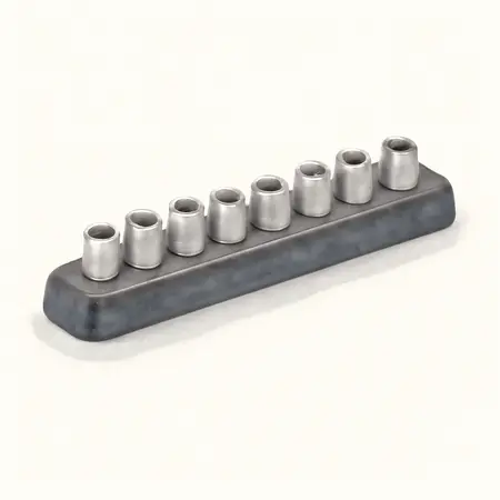 Water color illustrative image of a generic U.S. GENERAL 1/4 in. Magnetic Socket Rail - Black