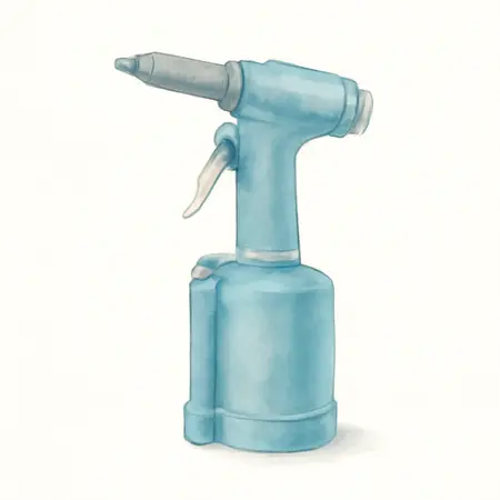 Water color illustrative image of a generic 1/4 in. Professional Air Hydraulic Riveter