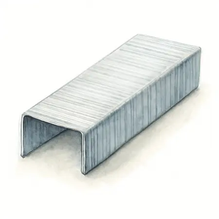 Water color illustrative image of a generic 1/4 in. Staples, 1000 Pack