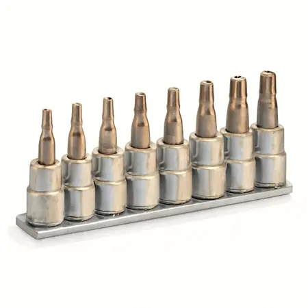 Water color illustrative image of a generic 1/4 in.  and 3/8 in. Drive Star Bit Socket Set, 9 Piece