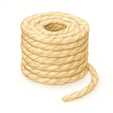 Water color illustrative image of a generic 1/4 in. x 100 ft. Sisal Rope