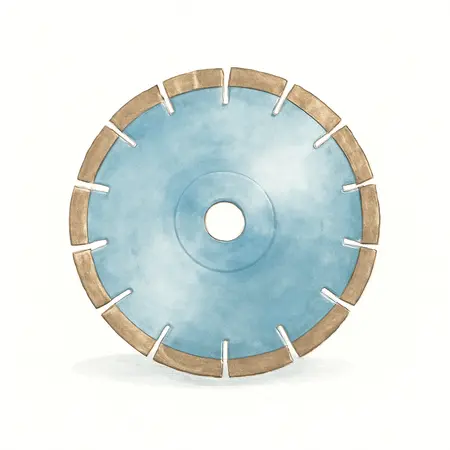Water color illustrative image of a generic 14 in. All-Cut Combo Diamond Blade