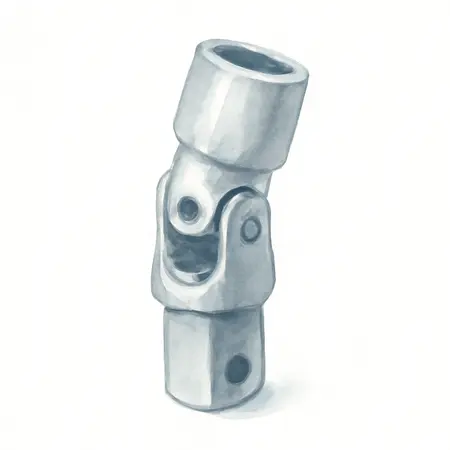 Water color illustrative image of a generic 1/4 in.  Drive Metric Professional Universal Joint Shallow Socket Set