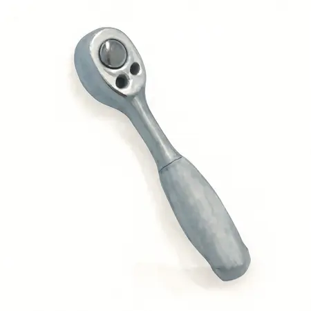 Water color illustrative image of a generic 1/4 in. Drive Quick-Release Swivel Head Ratchet